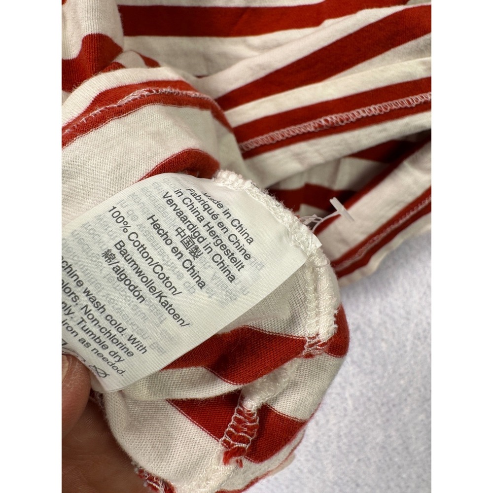 Madewell Womens Red White Striped Short Sleeve Cotton T-Shirt K2258‎ HO18 Small - Picture 7 of 7